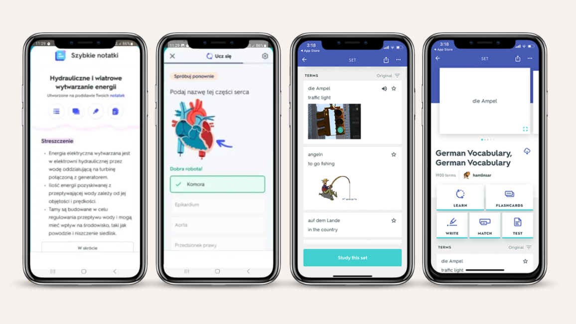 Quizlet - карточки для изучения языка